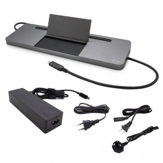 Stacja dokująca USB-C Metal Ergonomic 4K 3x Display Docking Station Power Delivery 85 W + i-tec Universal Charger 100 W I-tec