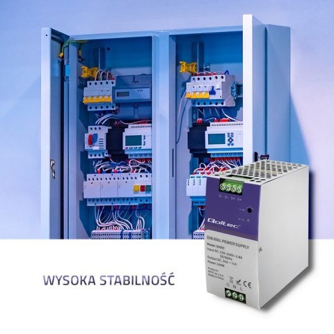 Zasilacz na szynę DIN | 240W | 24V | 10A Qoltec