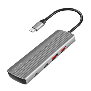 Hub USB3.2 Gen2,2xUSB-A , 5X USB-C, PD. 100W LogiLink