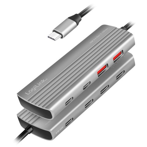Hub USB3.2 Gen2,2xUSB-A , 5X USB-C, PD. 100W LogiLink