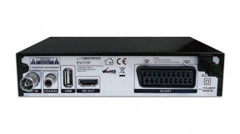 Tuner/dekoder cyfrowy DVB-T2 H.265/HEVC Esperanza