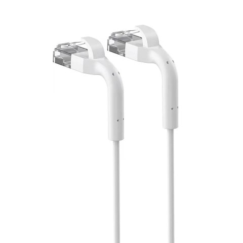 Patchcord kat.6 U/FTP 1Gbps miedź kabel sieciowy skrętka, łamana końcówka 3m biały Extralink