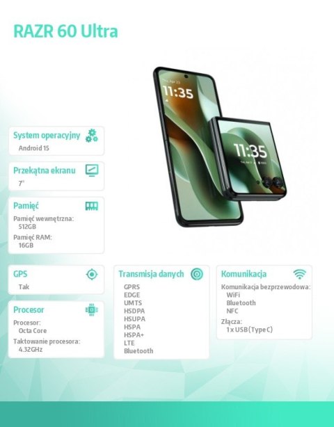 Smartfon razr 60 ultra 16/512 Scarab Motorola