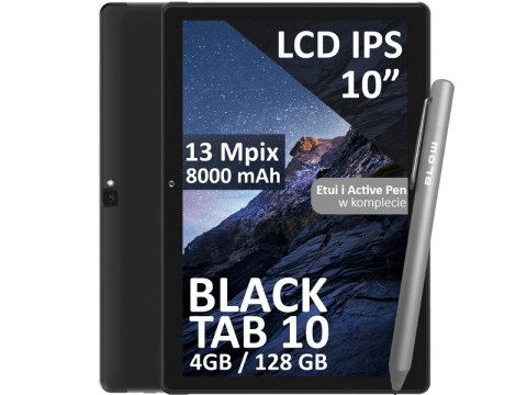 Tablet BlackTAB10 4/128GB 4G LTE 10 cali Czarny BLOW