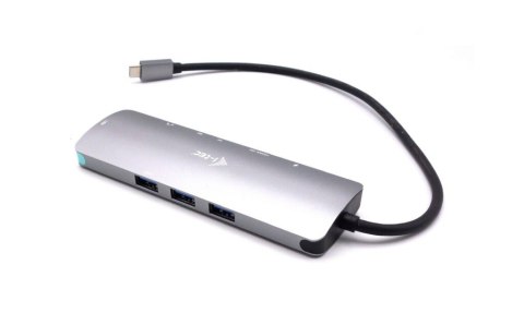Zestaw Stacja dokująca USB-C Metal Nano 4K HDMI LAN z Power Delivery 100W + Ładowarka 100W I-tec