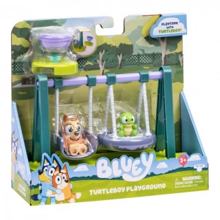 Bluey Zestaw z figurkami żółw i huśtawka Tm Toys