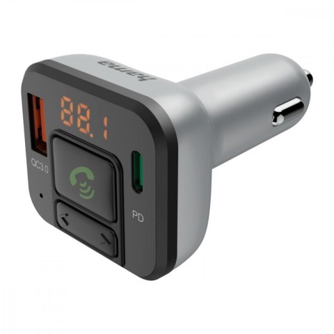 Transmiter FM z bluetooth i ładowarką 20W Hama