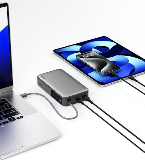 PB-Y48 PowerBank 20000mAh 130W 4xUSB LED PPS kabel USB-C AUKEY