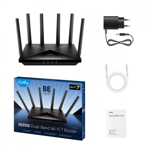 Router BE6500 2.5G Dual Band Wi-Fi 7 Mesh Cudy