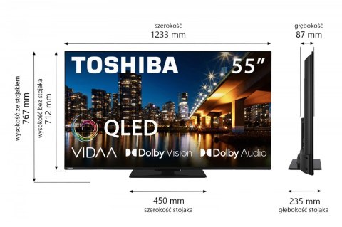 Telewizor QLED 55 cali 55QV3463DG Toshiba