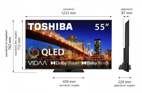 Telewizor QLED 55 cali 55QV3F63DG Toshiba