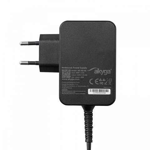 Zasilacz USB-C 45W 20V/2.25-3A PD 3.0 AKYGA