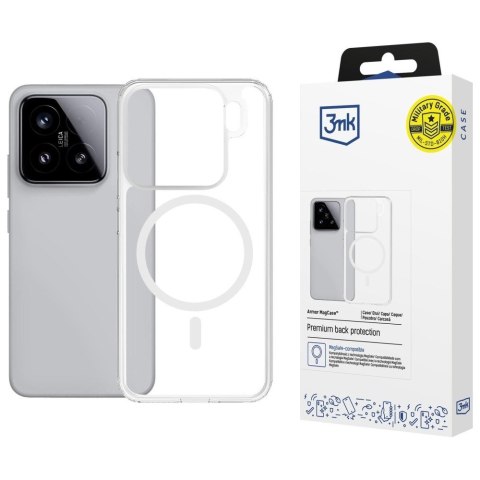 Etui Armor MagCase do Xiaomi 15 Pro MagSafe przezroczyste 3MK
