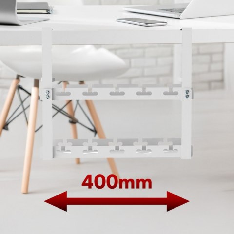 Organizer podbiurkowy na kable, MC-104W Maclean