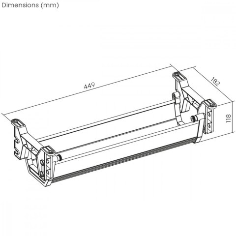 Organizer podbiurkowy na kable MC-106B Maclean