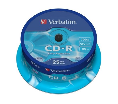 CD-R 52x 700MB 25P CB DL Ex Prot 43432 Verbatim