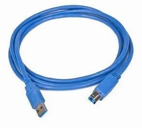 Kabel USB 3.0 typu AB AM-BM 1,8 niebieski Gembird