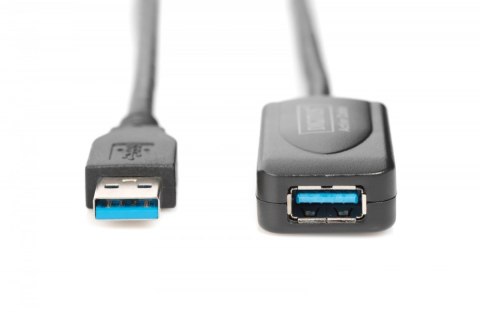 Kabel przedłużający USB 3.0 SuperSpeed Typ USB A/USB A M/Ż aktywny, czarny 5m Digitus