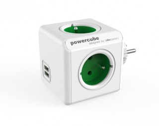 Rozgałęziacz PowerCube Original USB 2202GN/FROUPC Zielony Allocacoc