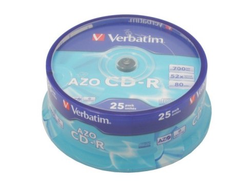 CD-R 52x 700MB 25P CB Azo 43352 Verbatim