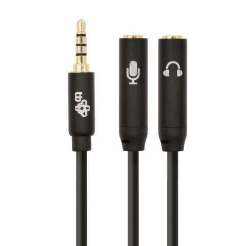 Kabel 3,5mm Mini Jack - 2x 3,5mm Mini Jack M/F adapter 30cm TB