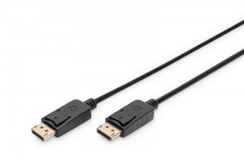 Kabel połączeniowy DisplayPort z zatrzaskami 4K 60Hz UHD Typ DP/DP M/M czarny 2m Digitus