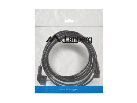 Kabel zasilający CEE 7/7 - IEC 320 C13 VDE 5M czarny Lanberg