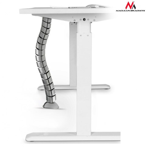Organizator maskownica kabli do biurka MC-768 S srebrna Maclean