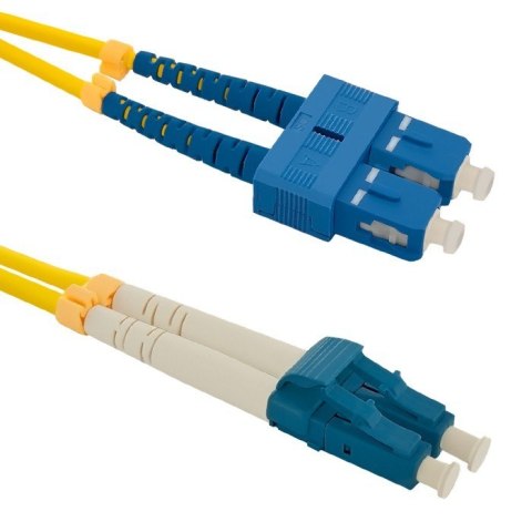 Patchcord światłowodowy SC/UPC-LC/UPC | SM | 9/125 | G652D | 1m Qoltec