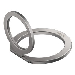 Magnetyczny uchwyt ring podstawka Halo do telefonu srebrny BASEUS