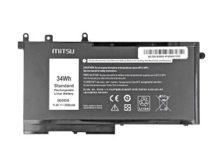 Bateria do Dell Latitude E5280, E5580 3000 mAh (34 Wh) 11.4 Volt Mitsu