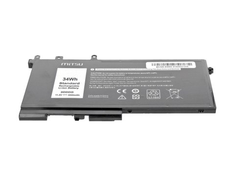 Bateria do Dell Latitude E5280, E5580 3000 mAh (34 Wh) 11.4 Volt Mitsu