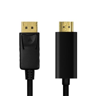 Kabel DisplayPort 1.2 do HDMI 1.4 1m Czarny LogiLink