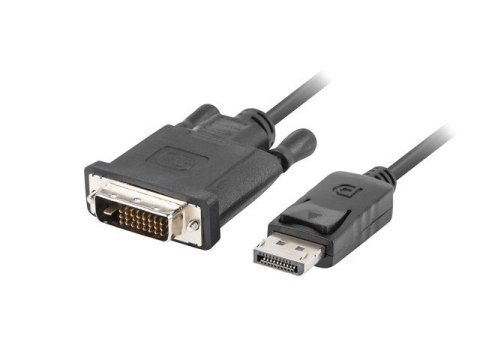 Kabel DisplayPort v1.2 DVI-D(24+1) 1.8M czarny CA-DPDV-10CU-0018-BK Lanberg