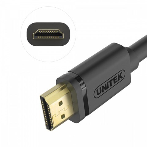 Kabel HDMI M/M 1,5m v2.0, pozłacany, Basic; Y-C137M Unitek