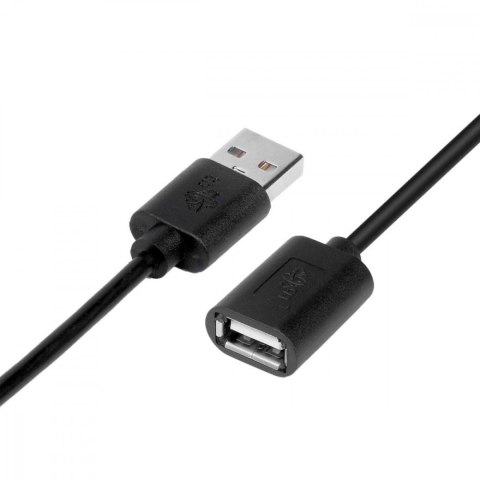 Kabel USB AM-AF 1.8 m przedłużacz czarny TB