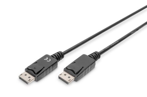 Kabel połączeniowy DisplayPort z zatrzaskami 1080p 60Hz FHD Typ DP/DP M/M czarny 3m Digitus