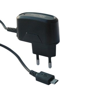 Ładowarka sieciowa microUSB 1A Czarna Beline
