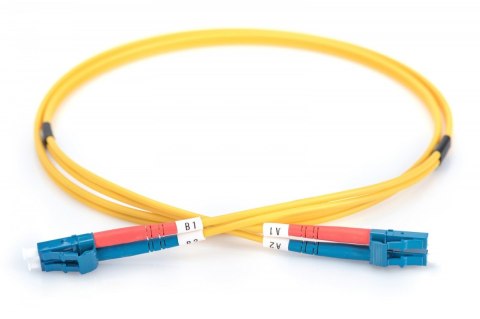 Patchcord FO Singlemode 09/125 OS2 LC-LC duplex 2m Żółty Digitus