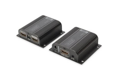 Przedłużacz/Extender HDMI do 50m po skrętce Cat.6/7 UTP, 1080p 60Hz FHD, HDCP 1.2, IR, audio (zestaw) Digitus