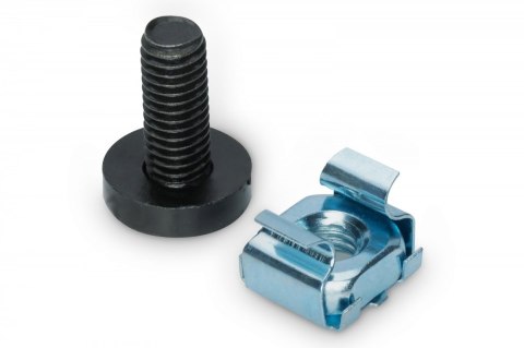 Śruby montażowe M6 19.8mm, nakrętki i podkładki do komponentów RACK 10" i 19" zestaw 50szt. czarne Digitus