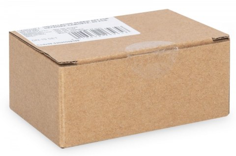 Śruby montażowe M6 19.8mm, nakrętki i podkładki do komponentów RACK 10" i 19" zestaw 50szt. czarne Digitus