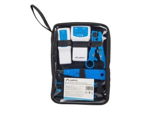 Zestaw narzędzi do budowy sieci LAN z testerem RJ45 RJ11 Lanberg