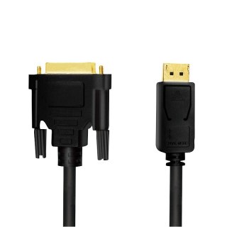 Kabel DisplayPort 1.2 do DVI 2m Czarny LogiLink