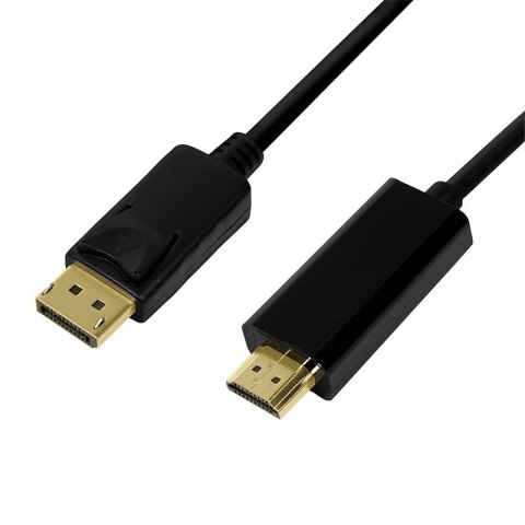 Kabel DisplayPort 1.2 do HDMI 1.4, 5m Czarny LogiLink