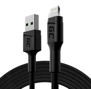 Kabel GC Ray USB - Lightning 200 cm, podświetlenie LED Green Cell