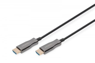 Kabel połączeniowy hybrydowy AOC HDMI 2.0 Premium HighSpeed 4K/60Hz UHD HDMI A/HDMI A M/M czarny 15m Digitus