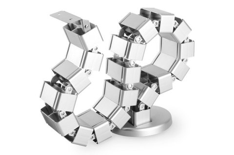 Maskownica organizer do okablowania (kręgosłup) rogulowana elastyczna 1.3m srebrna Digitus