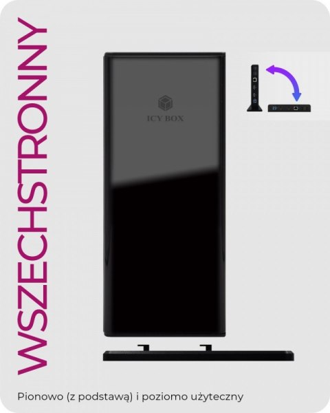 Stacja dokująca IB-DK2251AC do Notebooka DisplayLink, 2 x HDMI IcyBox