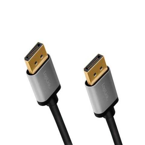 Kabel DisplayPort 4K/60 Hz,DP/M do DP/M aluminiowy 3m LogiLink